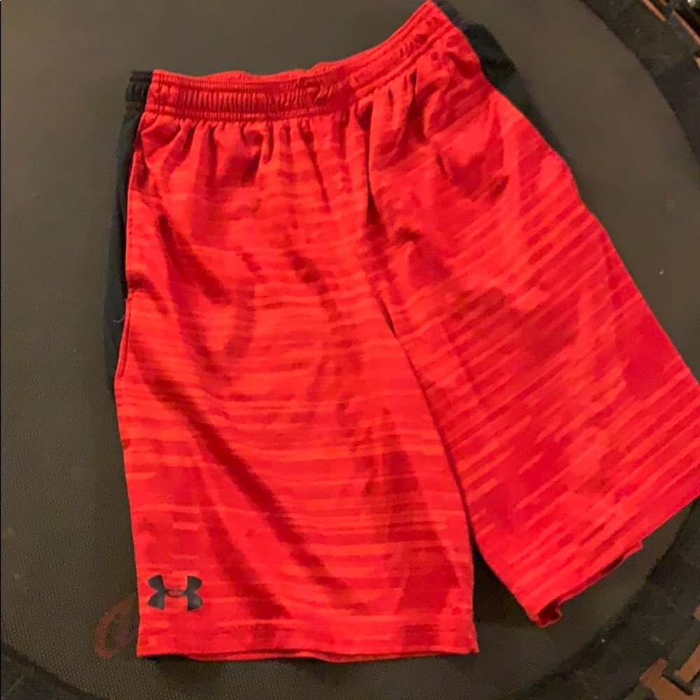 Boys red under Armour shorts